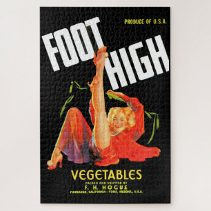 1940s groentestiket Foot High Forces Legpuzzel