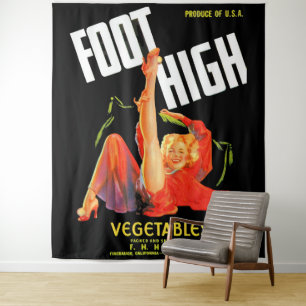 1940s groentestiket Foot High Forces Wandkleed