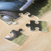 1940's Grote Blauwe  Classic Auto Legpuzzel (Zijkant)