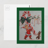 1940s kind met een snoepriet briefkaart (Voorkant / Achterkant)