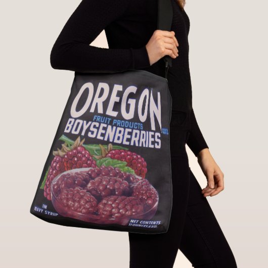 1940s Oregon Boysenbessen kunnen afdrukken Crossbody Tas (Dichtbij)