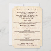 1940s Party Era  Nostalgische Tiener Party Kaart (Achterkant)