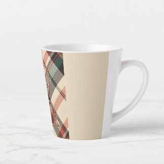 1940s Plaid Latte Mok