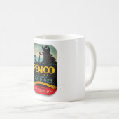 1940S SARDINE CAN ÉTIQUETTE ILLUSTRATION CAFÉ MUG (Devant droit)