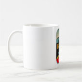 1940S SARDINE CAN ÉTIQUETTE ILLUSTRATION CAFÉ MUG (Gauche)