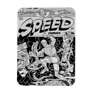 1940's SPEED Comics flexibele magneet