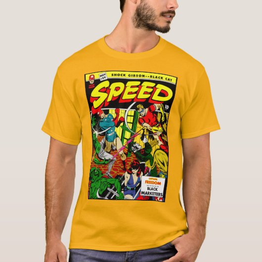 1940's SPEED Comics T-Shirt (Devant)