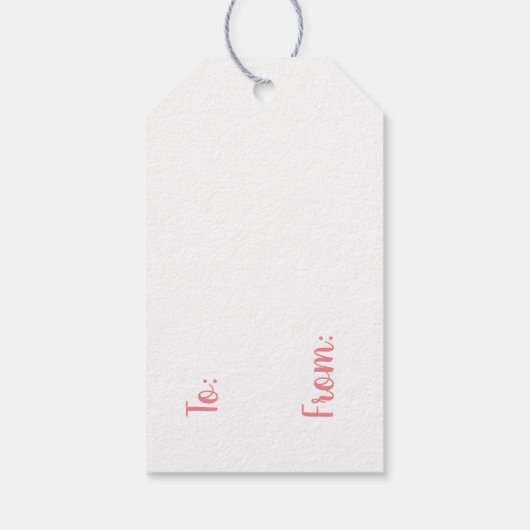 1940s stro Pet met bloemen Cadeaulabel (Achterkant)