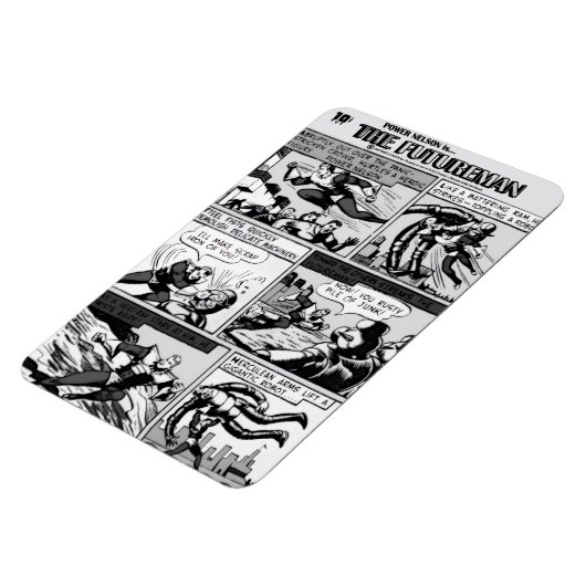 1940's The FUTUREMAN Comic Strip Flexible Magnet (Côté Gauche)