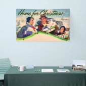 1940s Thuis voor Kerstmis Spandoek (Beurs)