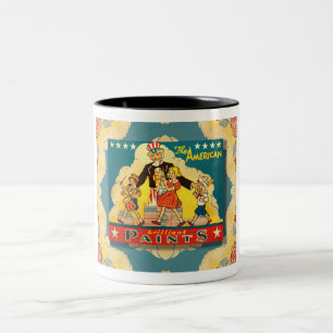 1940s UNCLE SAM PAINT TIN Coffee Mok