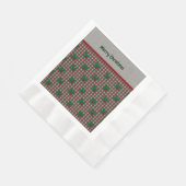 1940s Xmas Gingham Papieren servetten (Hoek)