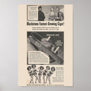 1941 Cigar ad Poster