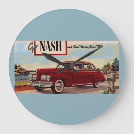 1941 Nash automobile & Grote Klok (Voorkant)