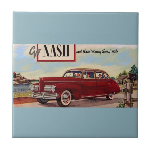 1941 Nash automobile & Tegeltje (Voorkant)