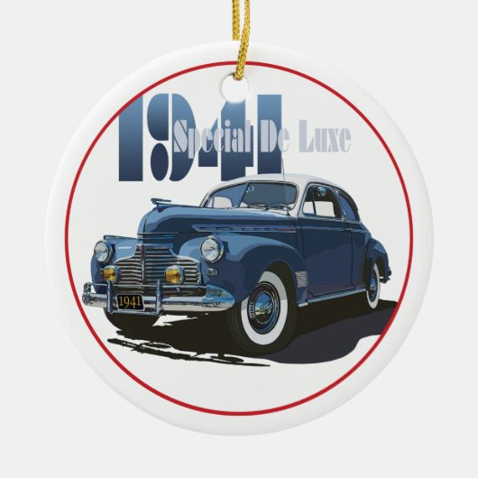 1941 Speciale DeLuxe Coupe Keramisch Ornament (Voorkant)