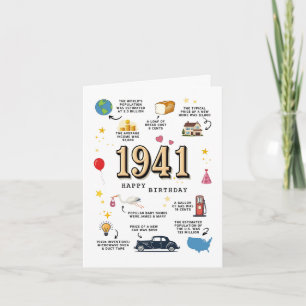 1941 Verjaardagskaart voor vader of moeder Kaart