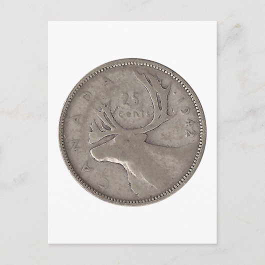 1942 Canadees kwartaal Briefkaart (Voorkant)