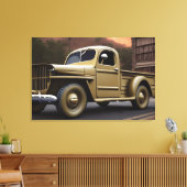 1942 Pickup Truck Canvas afdrukken (Insitu (Woonkamer))