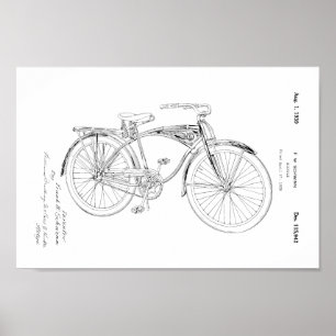 1942  Schwinn Bicycle Patent Art Print