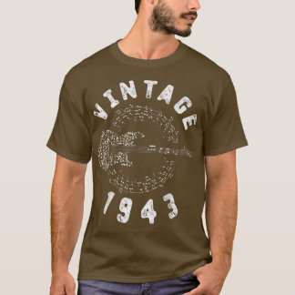  1943 Birthday Limited Edition Guitar Music T-shirt