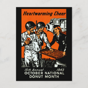 1943 Donut Poster Briefkaart