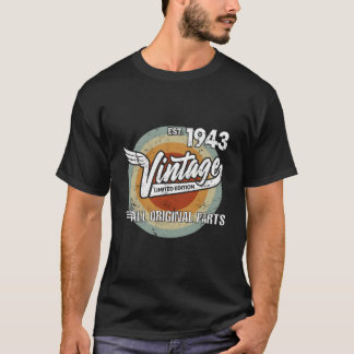 1943 Geboren Geboren in 1943 Motorrijder Voor T-shirt