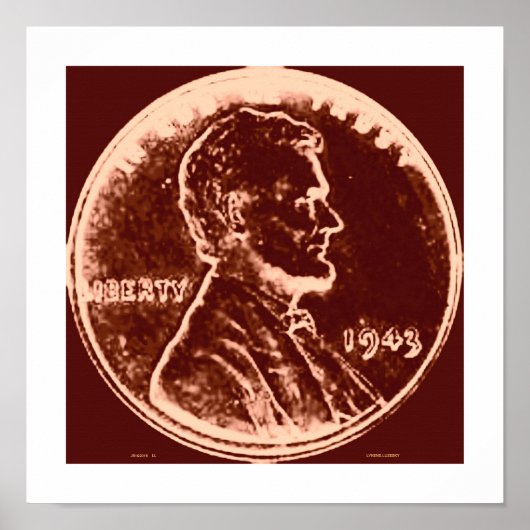 1943 Wheat Penny 5 Poster (Voorkant)