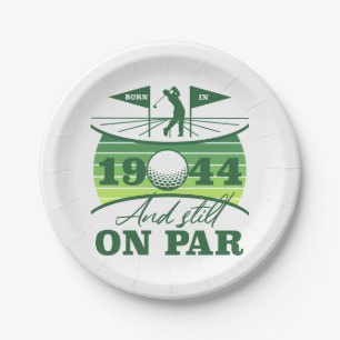1944 80e verjaardag Golf Humor Papieren Bordje