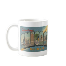 1944 Big Letter Chicago Briefkaart