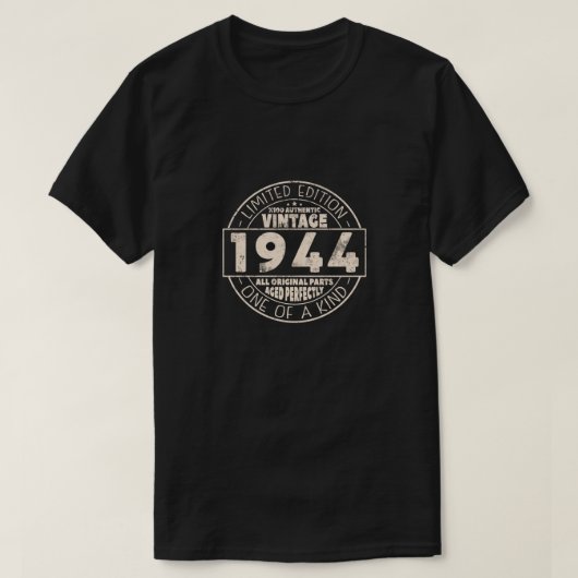  1944 Birthday Gift T-shirt (Design voorkant)