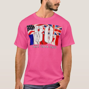 1944 Dag 2024 80ste Jubileum Normandië 1 T-shirt