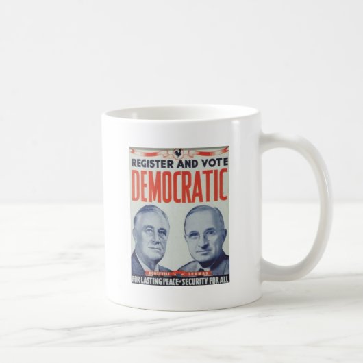 1944 Roosevelt - Truman Koffiemok (Rechts)