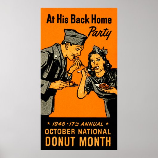 1945 Donut Poster (Voorkant)