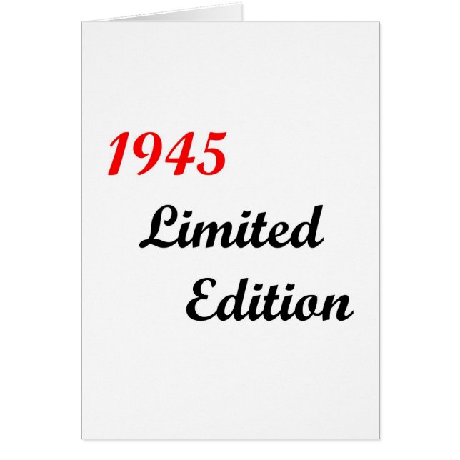 1945 Limited Edition (Voorkant)