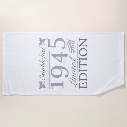 1945 Limited Edition 80ste verjaardag Strandlaken (Voorkant)