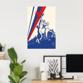 1945 Poster Yugoslavia Partizanski Workers and (Thuiskantoor)