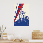 1945 Poster Yugoslavia Partizanski Workers and (Keuken)