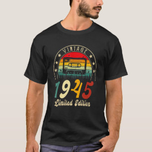 1945 Retro Cassette 1945 77th Birthday 77 T-shirt