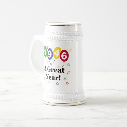 1946: een grote jaardag bierpul (Voorkant links)