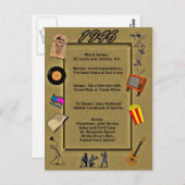 1946 Grands événements Carte d'anniversaire (Devant / Derrière)