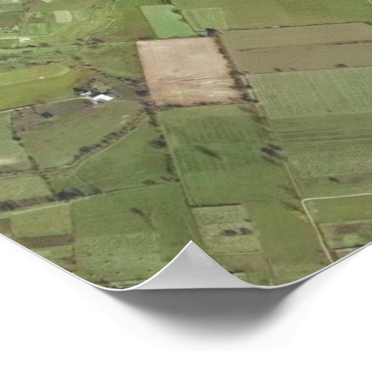 1946 Luchtfoto Kenilworth PA Poster (Hoek)