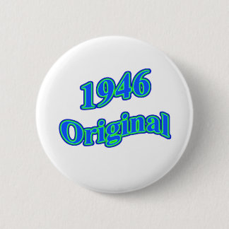 1946 Origineel Blauw Groen Ronde Button 5,7 Cm