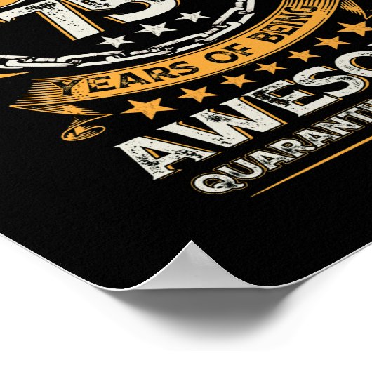  1947 75e verjaardag 75 jaar oud poster (Hoek)