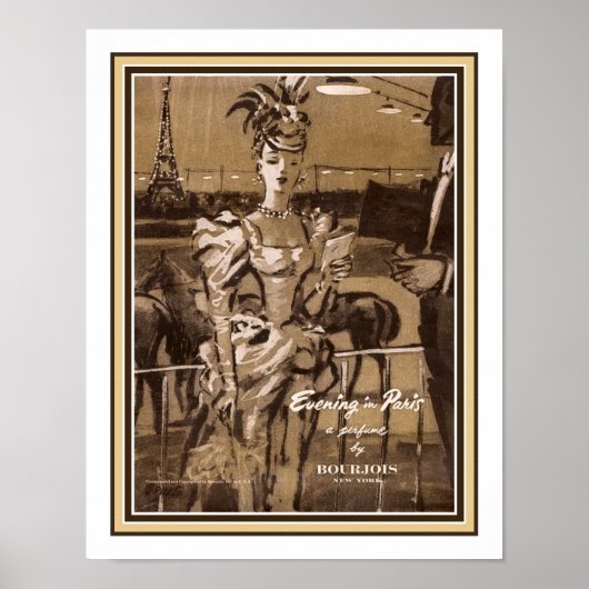 1947 "Avond in Parijs" Poster (Voorkant)