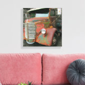 1947 Diamond T Wrak Canvas Afdruk (Insitu (Woonkamer))