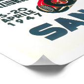 1947 Grote Prijs van San Remo Italië Poster (Hoek)