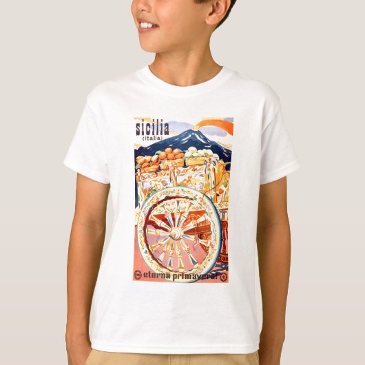 1947 Sicilië - reisposter eternal Spring T-shirt (Voorkant)