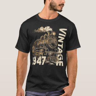  1947 Steampunk Stoomtrein Locomotief 77e T-shirt