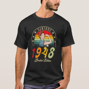 1948 1948 74e dag van de B 74 jaar T-shirt